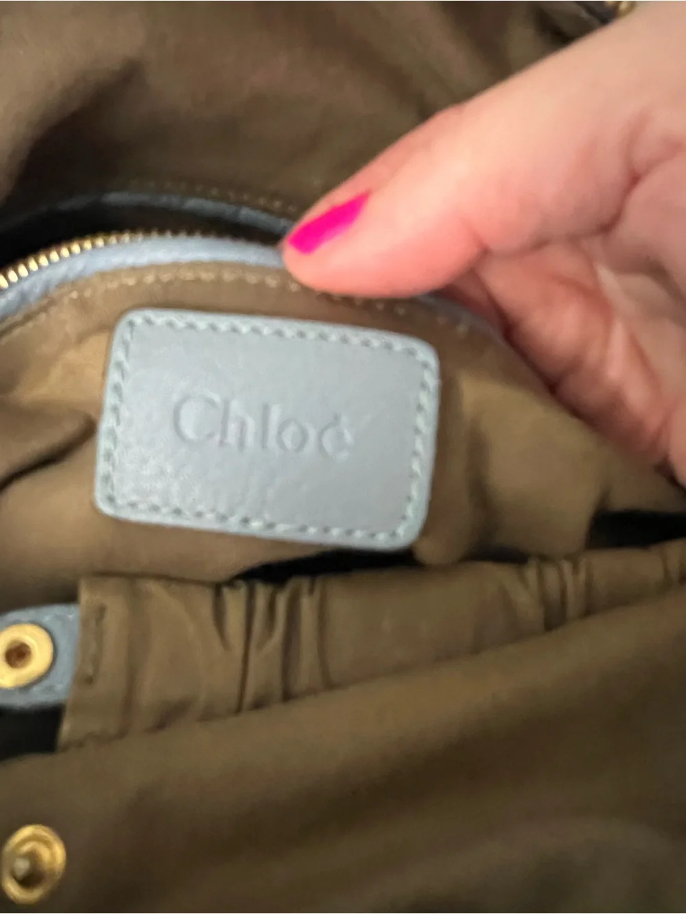 Chloe Marcie Large Hobo in Washed Blue